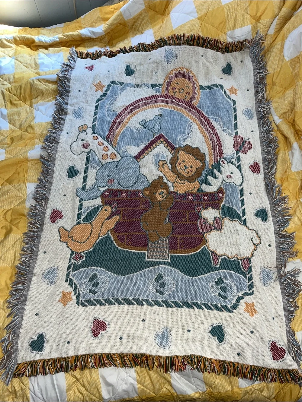 Vintage Noah’s Ark Tapestry/Blanket